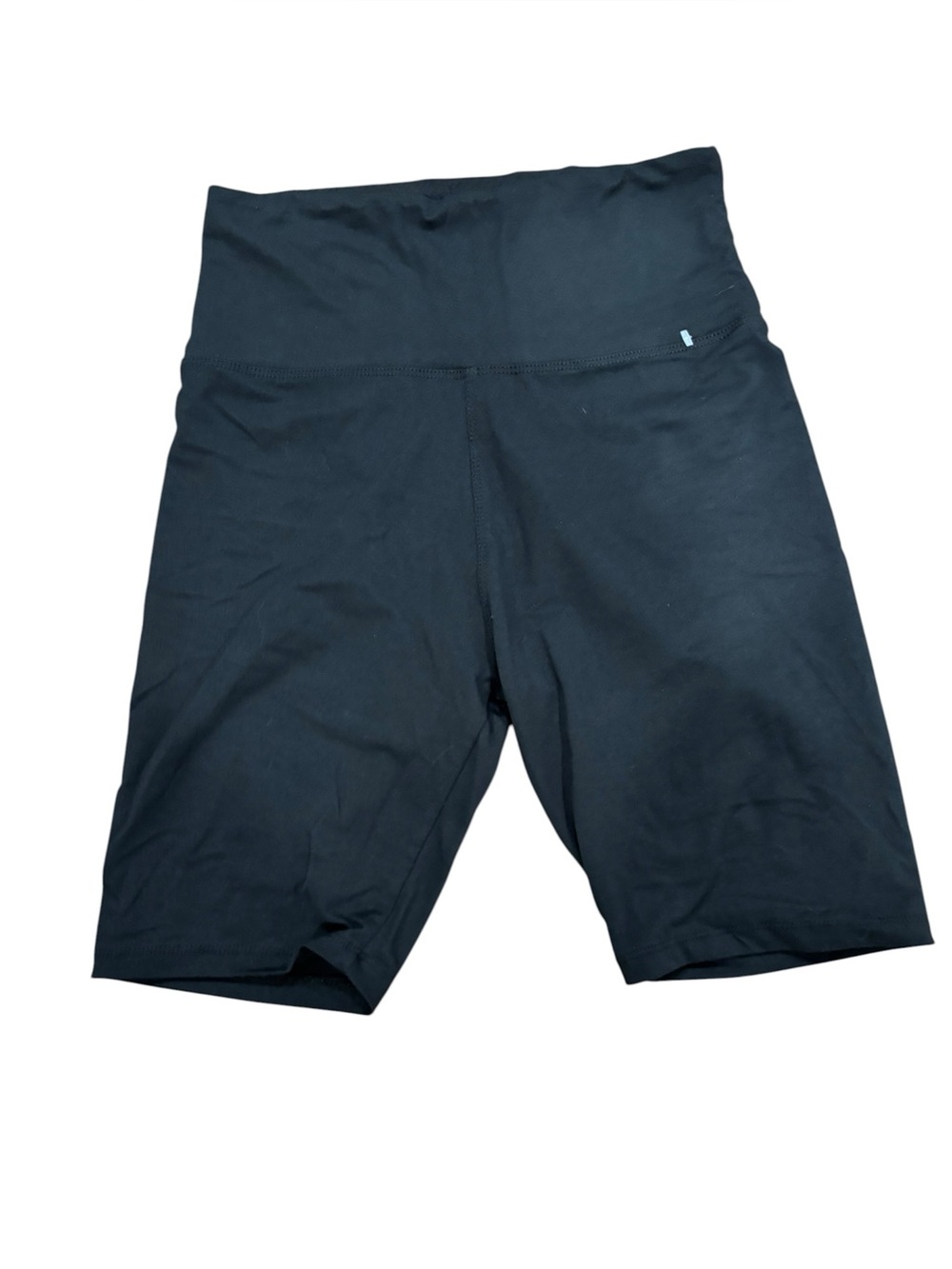 Black High-Waist Biker Shorts - Slim Fit